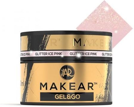 Makear Gel&Go Żel Budujący Gg21 Glitter Ice Pink 50Ml