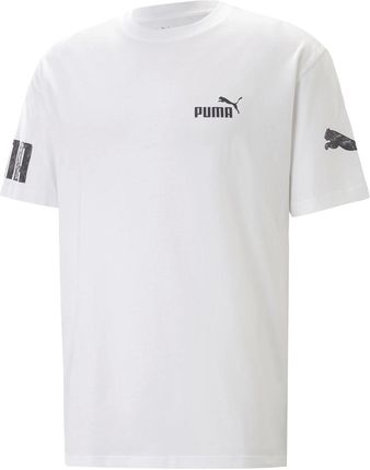 Męska Koszulka z krótkim rękawem Puma Puma Power Summer Tee 67339902 – Biały