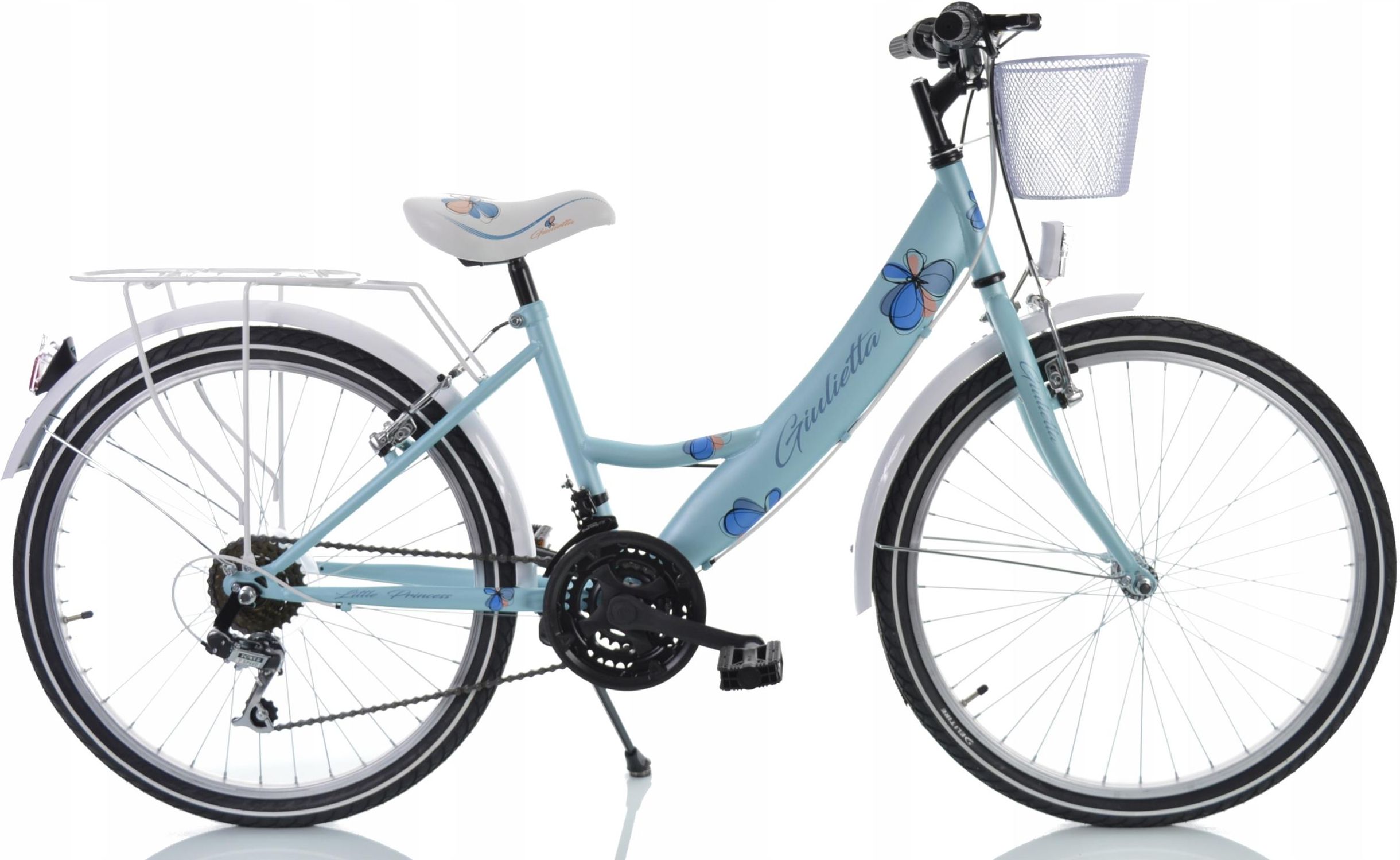 Kands Laguna Giulietta Błękitno Biały Mat 24 2022 Rowery Miejskie Dziecięce Ceny i opinie