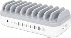 Manhattan Szybka Ładowarka Sieciowa 10X Usb-A/C 120W Pd 3.0