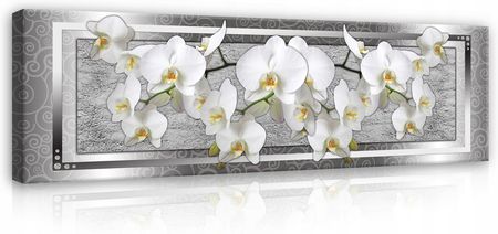 Wallarena Obraz Kwiaty Orchidea Do Sypialni Duży 3D 145X45