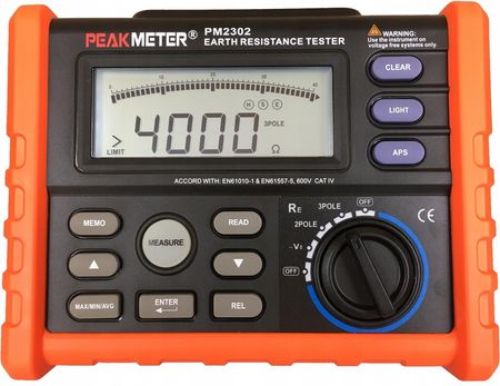 Peakmeter miernik rezystancji uziemienia MS2302 PM2302