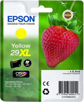 Epson Tusz 29XL C13T29944010 Y XP-235 XP-245 (C13T29944012)