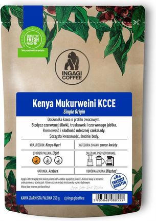 Ingagi Coffee Ziarnista Ingagi Kenia Mukurweini Kcce 1kg