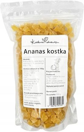 Kuchnia Zdrowia Ananas Kandyzowany W Kostce 1kg