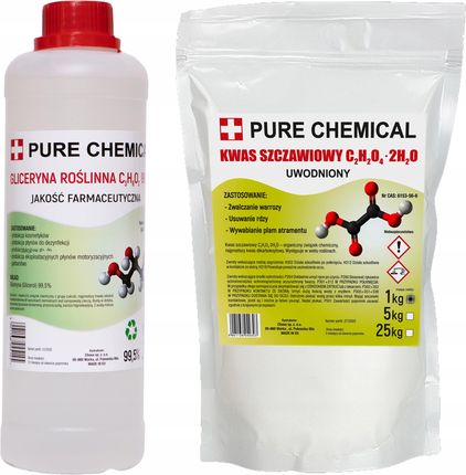 Pure Chemical Gliceryna 1,25Kg Kwas Szczawiowy 1Kg Na Warroze