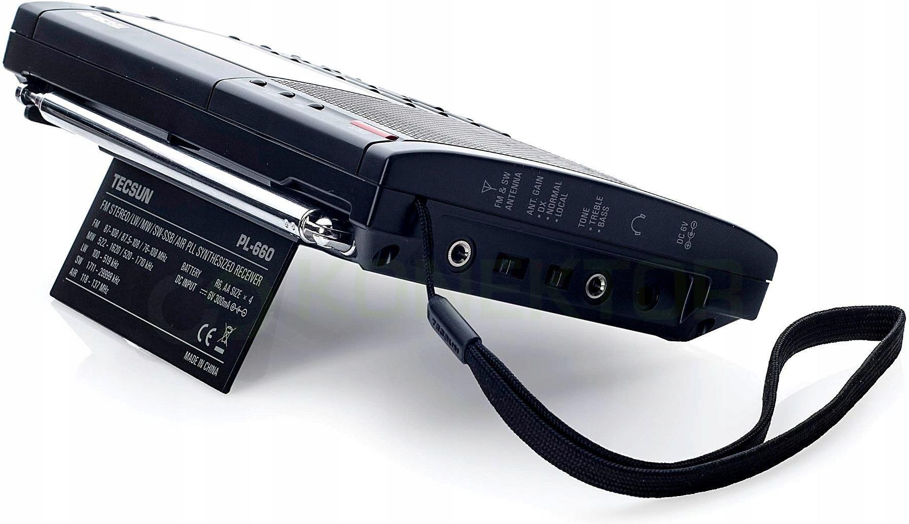 受信機 TECSUN  PL-660 TECSUN PL-660高性能ポータブルラジオ ACアダプター付属 BCL