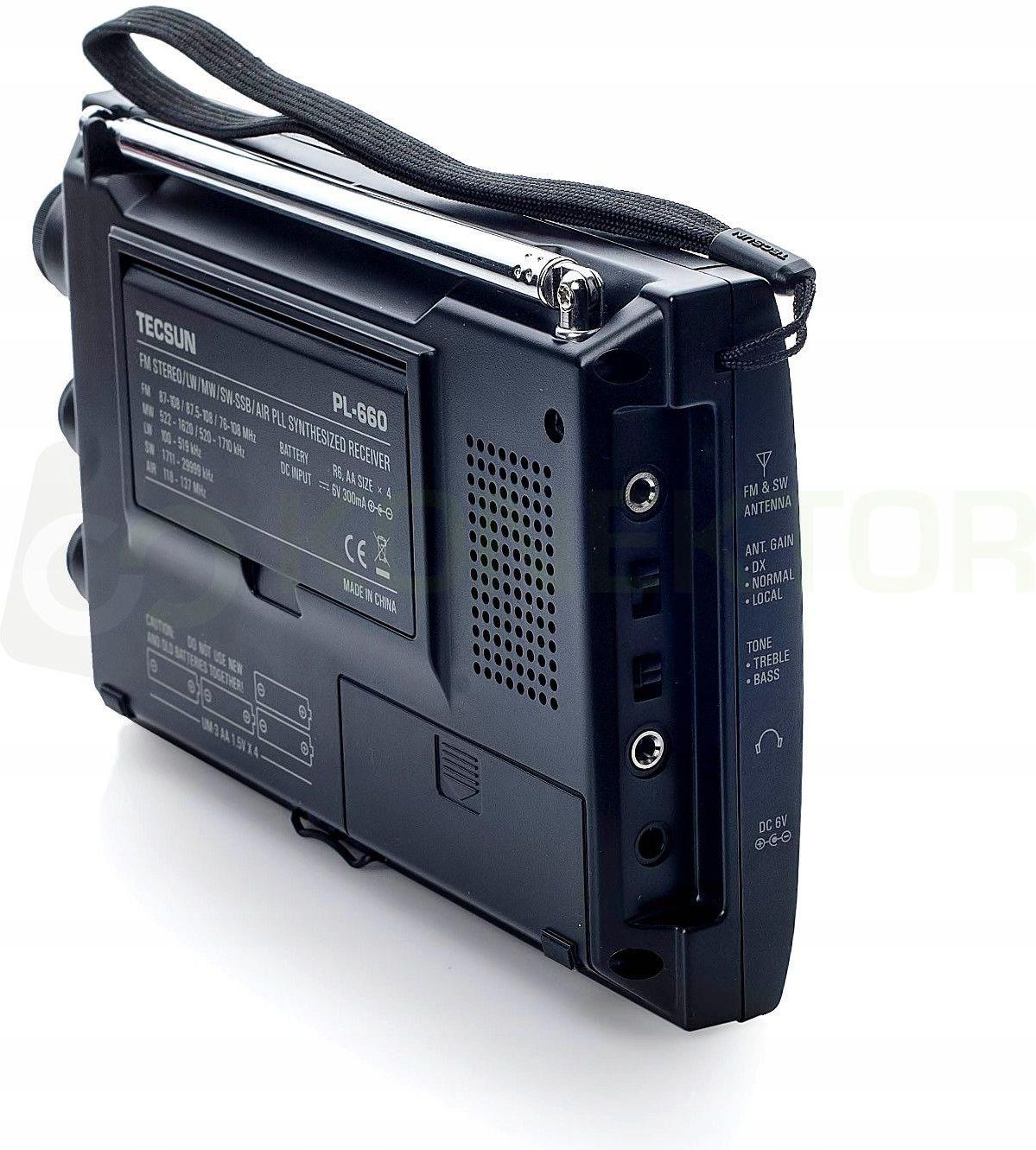 受信機 TECSUN  PL-660 TECSUN PL-660高性能ポータブルラジオ ACアダプター付属 BCL