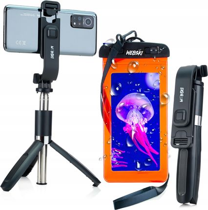 Webski Kijek Selfie Stick Statyw Do Telefonu Kamer Gopro (L02ETWODWB_RD)