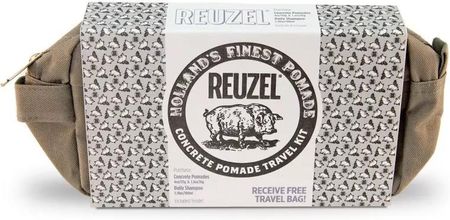Reuzel Holiday Travel Kit Concrete Zestaw Z Kosmetyczka Pomada 113G + Pomada 35G + Szampon 100Ml