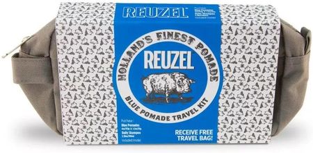 Reuzel Holiday Travel Kit Blue Zestaw Z Kosmetyczką Pomada 113G + Pomada 35G + Szampon 100Ml