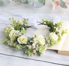 Zdjęcie Wianek opaska wianuszek kwiaty  BOHO W96 - Lipno