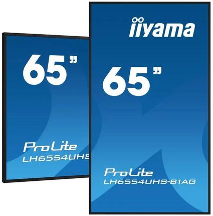 Iiyama Monitor Prolite Lh6554Uhs-B1Ag 65" Ips Led 4K /Vga, Hdmi, Dp, Dvi/ Android, Wifi, 24/7, Failover (LH6554UHSB1AG65)