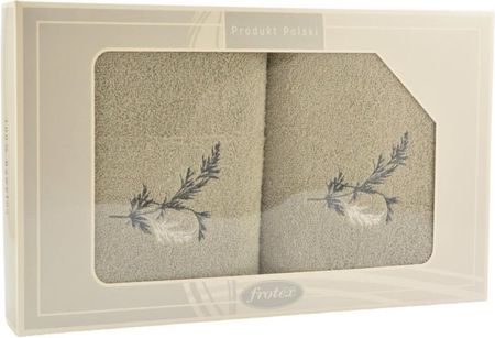 Greno Ręczniki 2Szt 50X90+70X140Cm Gift Jasny Popiel 47905004