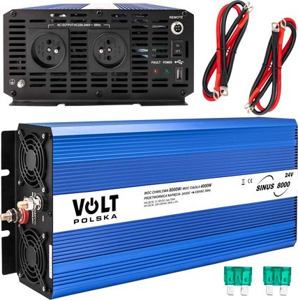 Volt Polska Przetwornica Sinus4000 8000W 22V 230V Lcd Eco