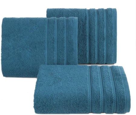 Eurofirany Ręcznik Bawełniany Z Bordiurą Vito 70X140 C Niebieski 90088