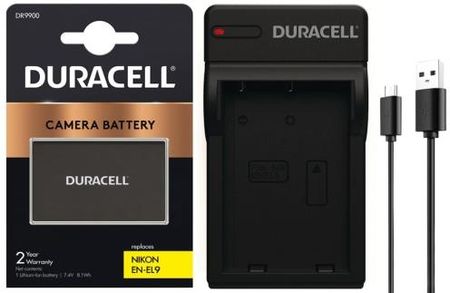 Duracell Bateria Enel9 Do Nikon D40 D60 D3000 1100 Mah Ładowarka