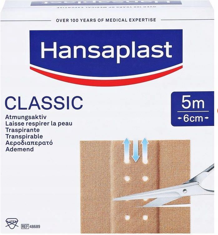 Hansaplast Classic Plaster 6cm X 5 M Opinie i ceny na Ceneo.pl