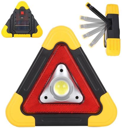 Verk Group Trójkąt Ostrzegawczy Led Latarka Lampka Power Bank