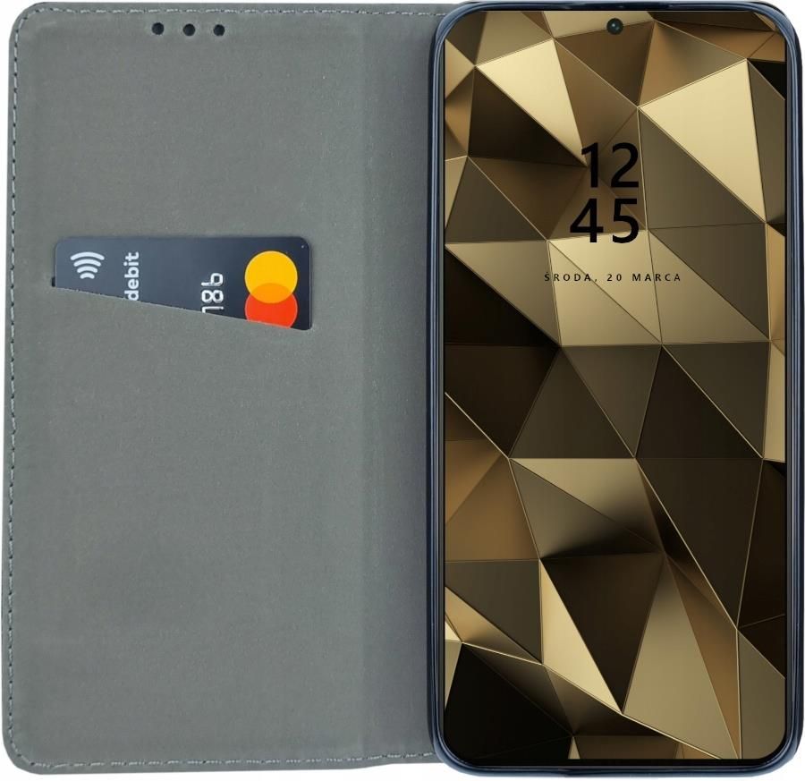 CUSTODIA LIBRO PER REALME C55 LIBRETTO SMART MAGNET CASE NERO