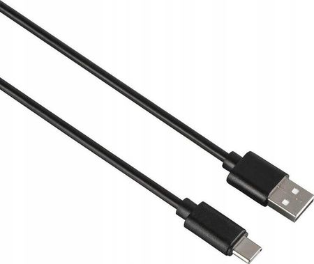Hama USB-C - USB-A 0,9m czarny (200907)