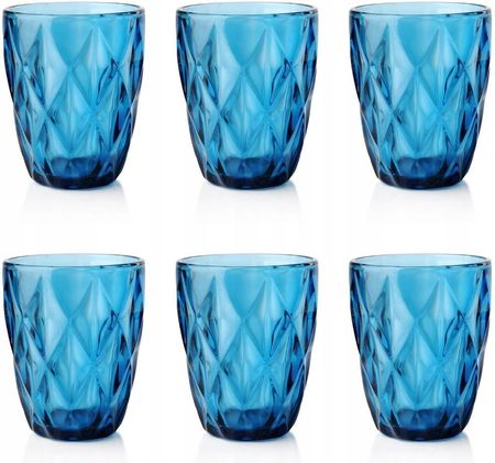 Affek Design Komplet szklanek szklanki 250ml Elise Blue 6 sztuk (HTID3848)