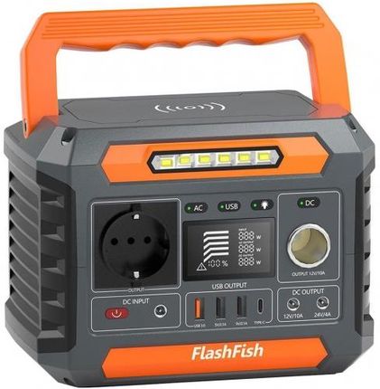 Flashfish P66 Portable Power Station 288Wh/78000Mah Lithium-Ion Cells Solar Generator 260W Ac Output 520W Surge (582059424636)