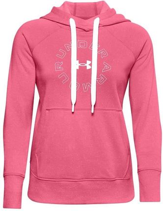 Under Armour Bluza Damska Rival Fleece Metallic Hoodie Różowa 1356323 668