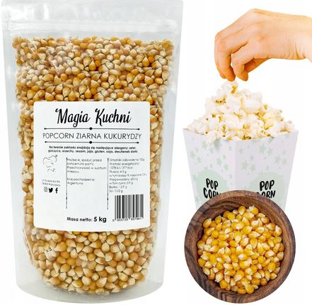 Magia Kuchni Popcorn Kukurydza Bez Soli 5kg