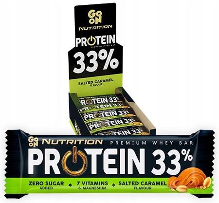 Go On Baton Proteinowy 33% Słony Karmel 25x50g