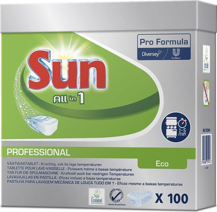 Sun Professional All in 1 Eco Kapsułki i tabletki do zmywarki 100szt