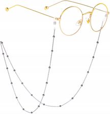 Zdjęcie Łańcuszek Do Okularów Grafitowe Złote Kuleczki (E4) - Dobra