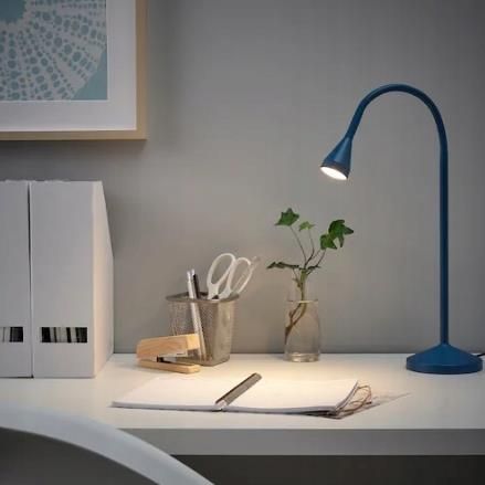 Lampa Ikea Navlinge Lampa Biurkowa Led, Granatowy (10501407) - Opinie I ...