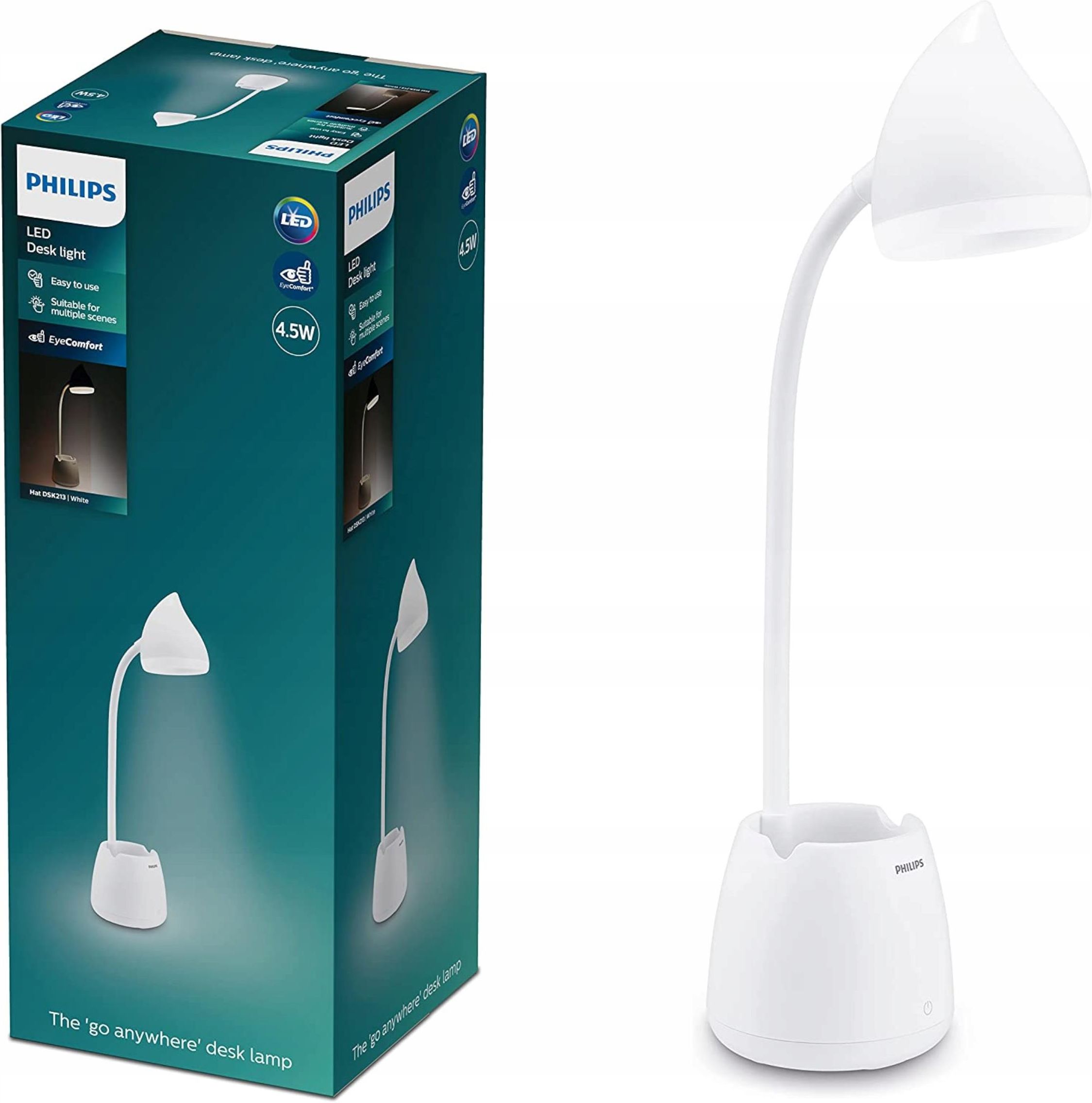 Lampa Philips Lampka Biurowa Led Nocna Szkolna Biurkowa Dsk