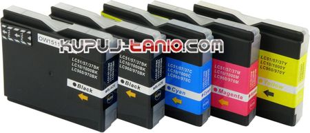 LC1000 / LC970 tusze Brother (5 szt., BT) tusze Brother DCP-357C, Brother DCP-130C, Brother MFC-235C, Brother DCP-135C, Brother DCP-150C