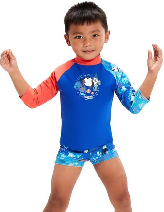 Dziecięca Koszulka z długim rękawem Speedo Prt LS Rash Top IM 8-00323615163 – Niebieski