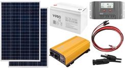 Zdjęcie Zestaw 2x panel fotowoltaiczny Volt Polska POLI 110W 18V [1016 x 670 x 30 x 25 mm] + Regulator solarny SOL MPPT 10A + Przetwornica SINUS PLUS 4000 + A - Bytom