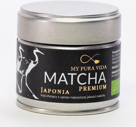 My Pura Vida Zielona Matcha Premium Japońska Bio 30g