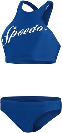 Damski Strój kąpielowy Speedo Logo Volley 2Pc AF 8-00307315200 – Niebieski