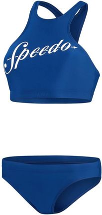 Damski Strój kąpielowy Speedo Logo Volley 2Pc AF 8-00307315200 – Niebieski