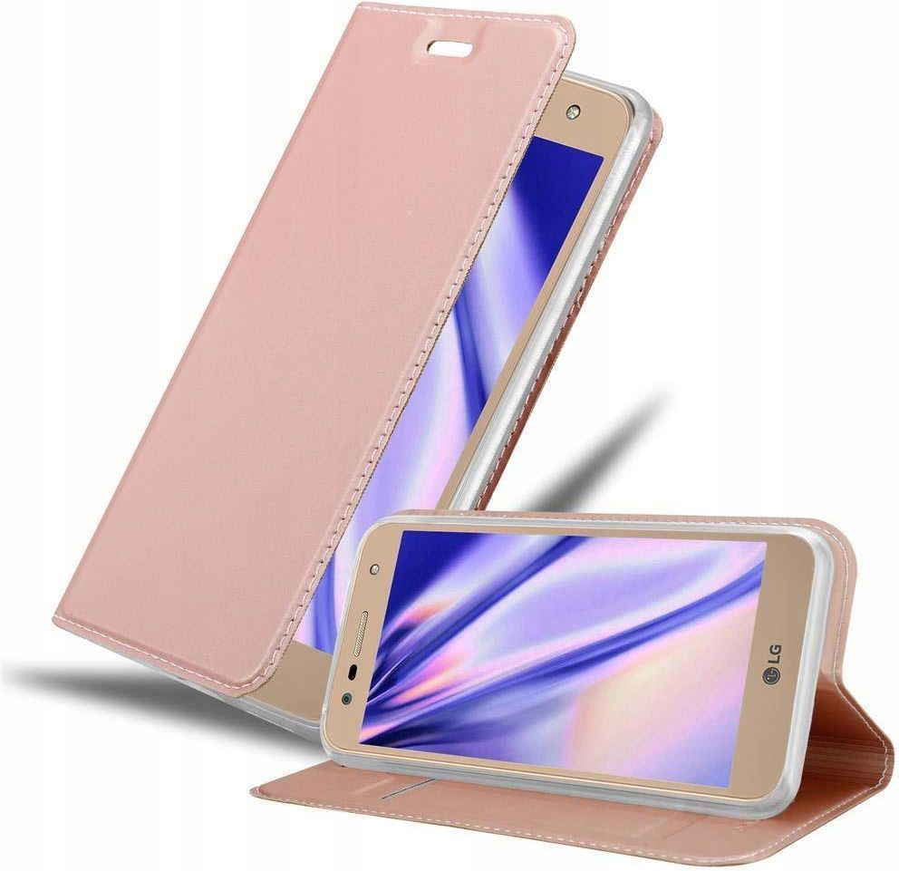Custodia Portafoglio Cadorabo In Pelle Per LG X Power 2 - Colore Oro Rosa Con Chiusura Magnetica, Vani Carte E Funzione Stand - 2