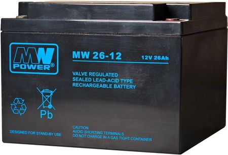 Mw Power Akumulator Bateria Agm 26 Ah 12V 26-12 (MW2612)