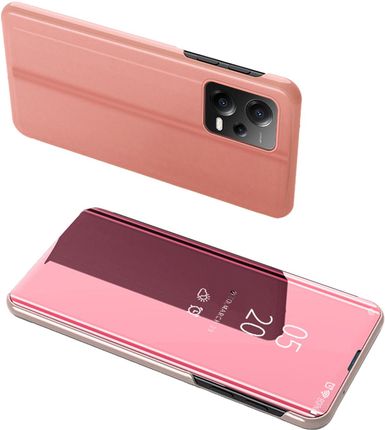 Hurtel Clear View Case Etui Do Xiaomi Redmi Note 12 Pro / Poco X5 Pro 5G Pokrowiec Z Klapką Różowe