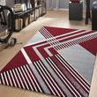Dywany Turpol Zakro Szaro-Czerwony 03 Otto 240X330cm
