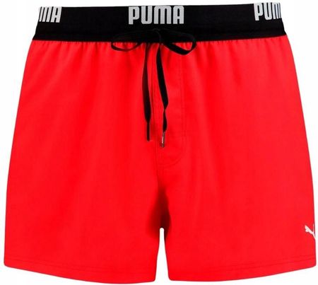 Spodenki kąpielowe męskie Puma Logo Short Lenght czerwone 907659 02