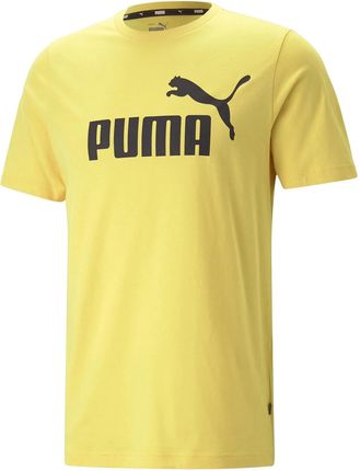Męska Koszulka z krótkim rękawem Puma Ess Logo Tee (S) 58666743 – Żółty
