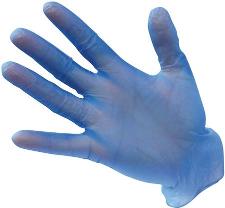 Portwest Rękawica Jednorazowa Winylowa Niepudrowana Blue M
