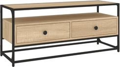 Vidaxl Szafka Pod Tv Dąb Sonoma 100X35X45Cm Materiał Drewnopochodny 13452-826306