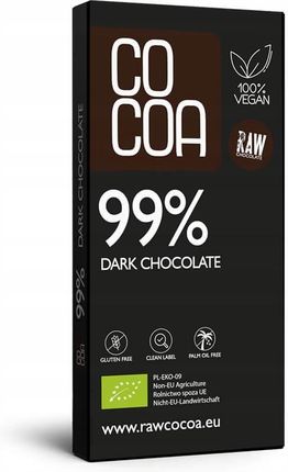 Cocoa Gorzka Czekolada 99% Surowa Raw 50g