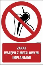 Zdjęcie Libres Polska Sp Gc069 Zakaz Wstępu Zmetalowymi Przedmiotami (10x15 Cm, Pn Płyta 1Mm) - Kraków